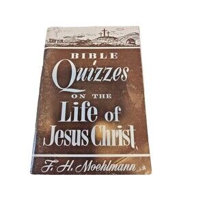 VTG Bible Quizzes on the Life of Jesus Christ ~ Zondervan Booklet Size 1958